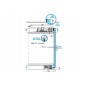 CCO Sistem coplanar SLIDER L70Flex, 2 usi,L=2131-2530mm
